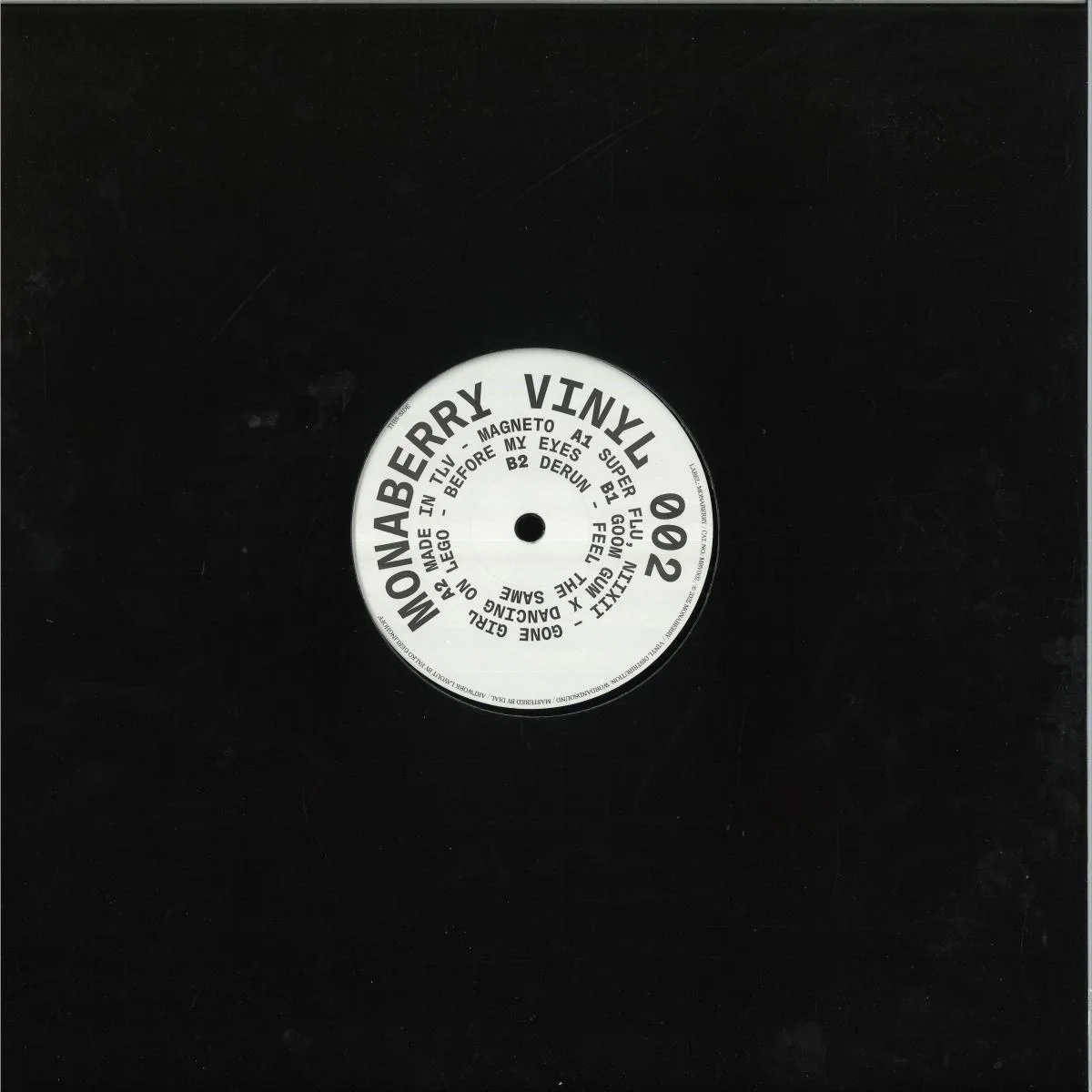 Back cover — Various — On Lego - Derun - Monaberry Vinyl 002