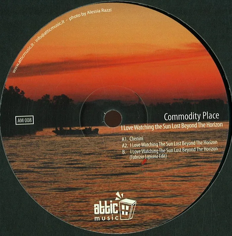 Back cover — Commodity Place — I Love Watching The Sun Lost Beyond The Horizon