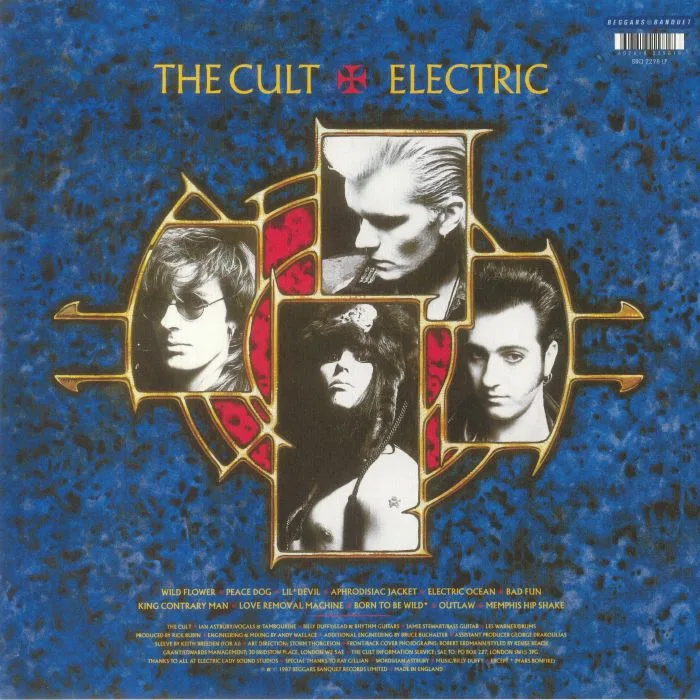 Обратная сторона обложки — The CULT — Electric (reissue)