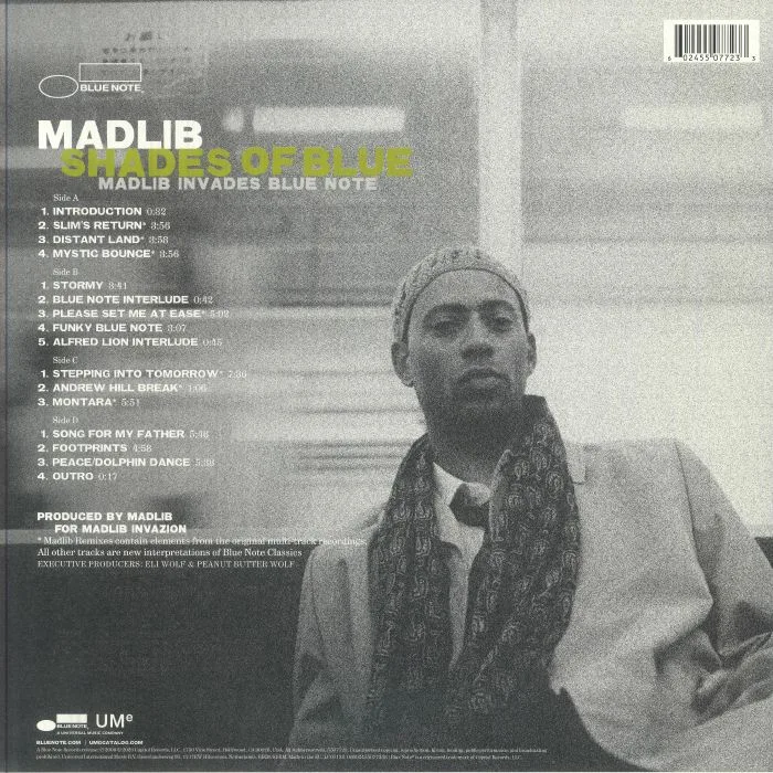 Back cover — MADLIB — Shades Of Blue: Madlib Invades Blue Note (reissue)
