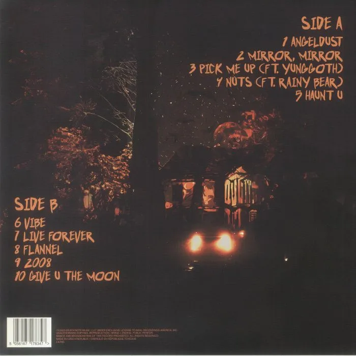 Обратная сторона обложки — LIL PEEP — Live Forever (reissue)