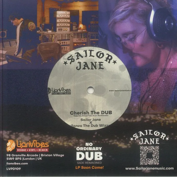 Обратная сторона обложки — SAILOR JANE / JALLANZO THE DUB WIZZARD — Cherish The Day