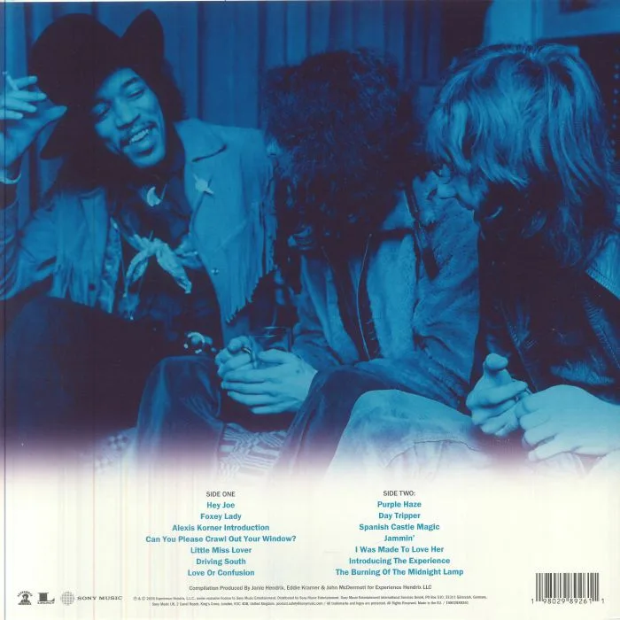 Back cover — The JIMI HENDRIX EXPERIENCE — BBC Sessions