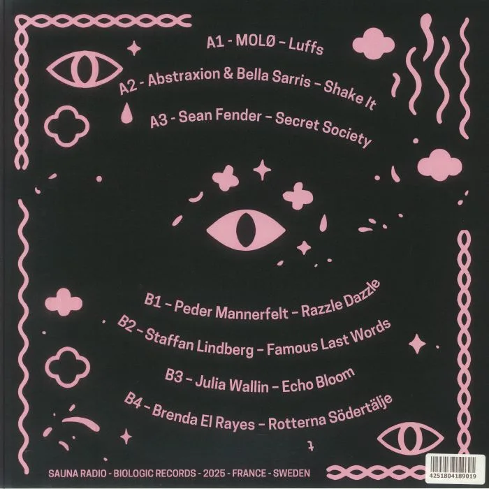 Back cover — VARIOUS — Sauna Radio Vol 1