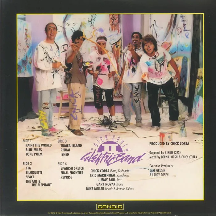 Обратная сторона обложки — The CHICK COREA ELEKTRIC BAND II — Paint The World