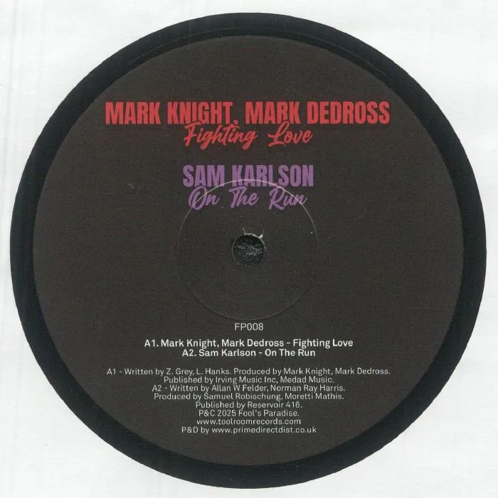 Лицевая сторона обложки — Mark KNIGHT / MARK DEDROSS / SAM KARLSON / ALEX PRESTON / MO FUNK / SECRET WEAPONS / KID MASSIVE / RUBBER PEOPLE — Fool's Paradise Sampler Vol 6