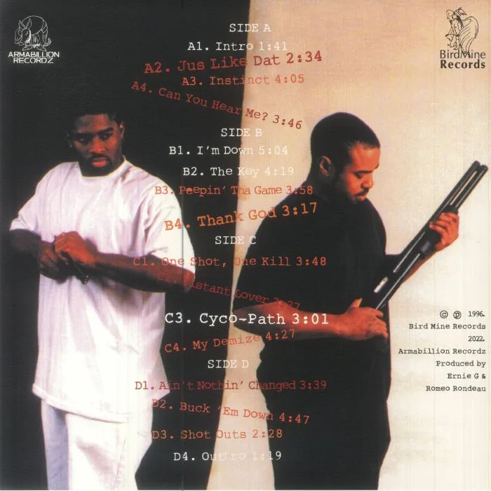Back cover — 811 & PHD — One Shot One Kill (reissue)