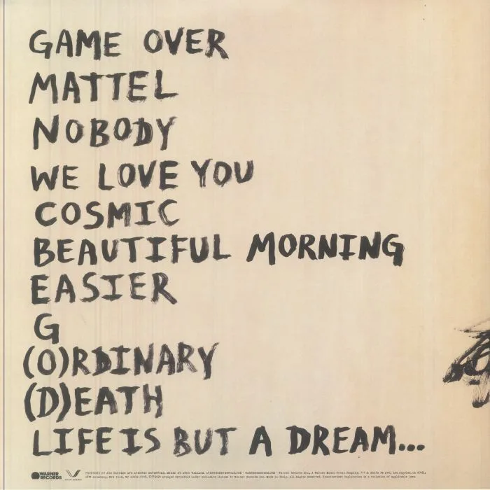 Back cover — AVENGED SEVENFOLD — Life Is But A Dream