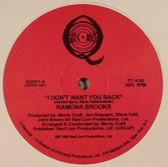 Лицевая сторона обложки — Ramona BROOKS — I Don't Want You Back