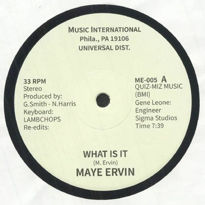 May ERVIN — What Is It (reissue)