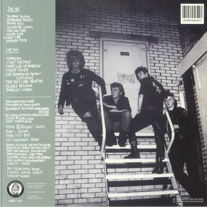 Back cover — SPECIAL DUTIES — '77 In '82