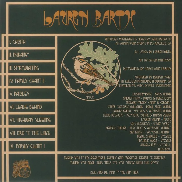 Back cover — Lauren BARTH — Stormwaiting