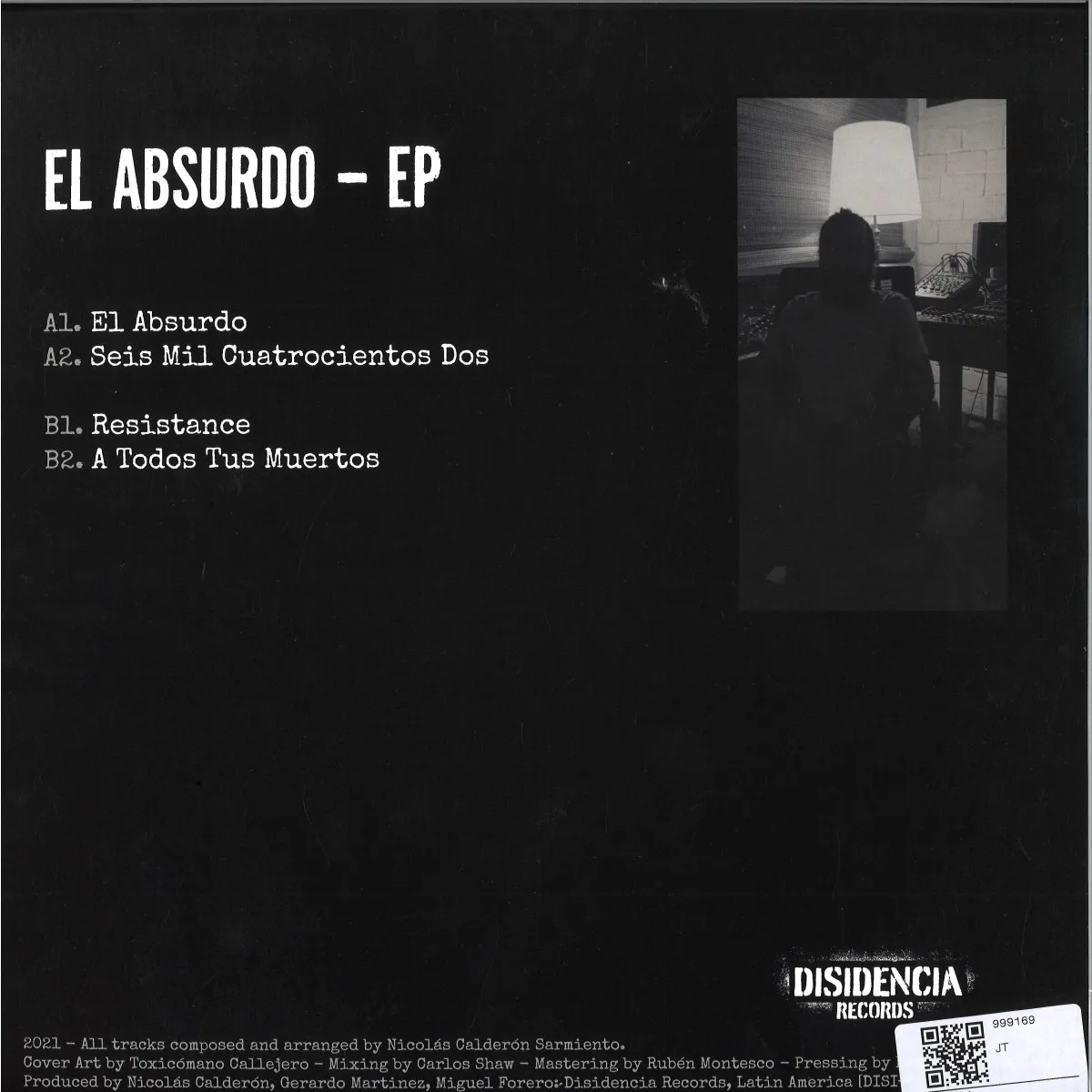 Back cover — Sarmiento — EL ABSURDO EP