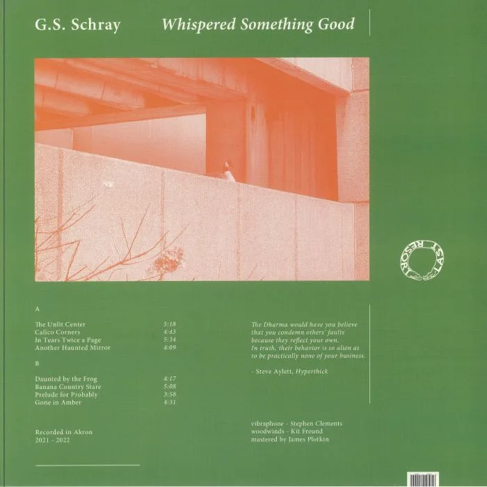 Обратная сторона обложки — GS SCHRAY — Whispered Something Good