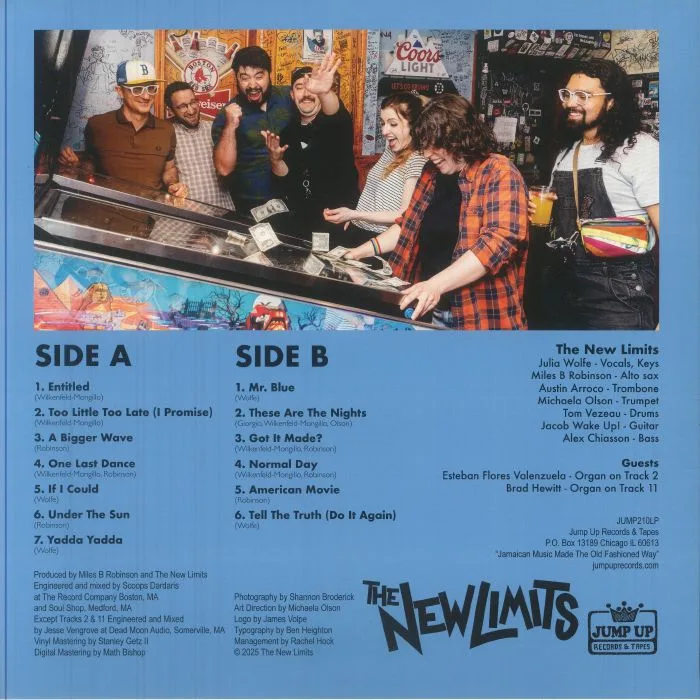 Back cover — NEW LIMITS — These Are The Nights