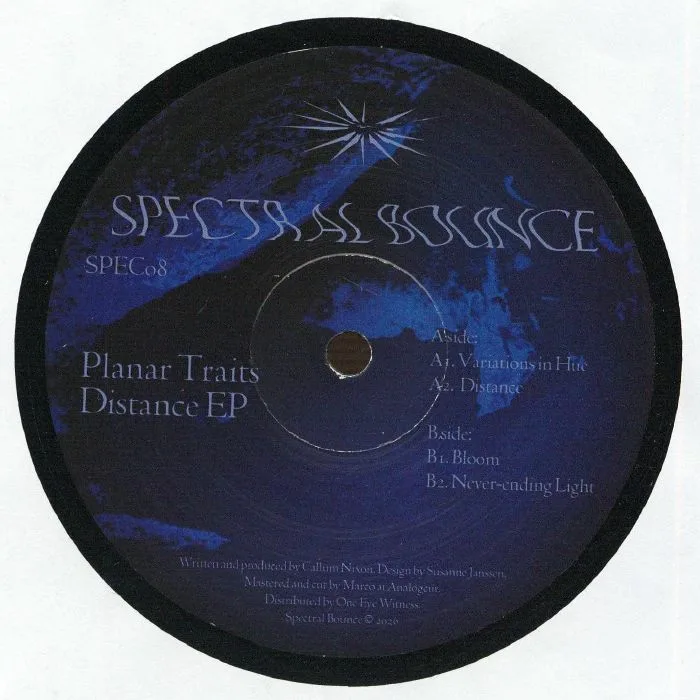 Front cover — PLANAR TRAITS — Distance EP