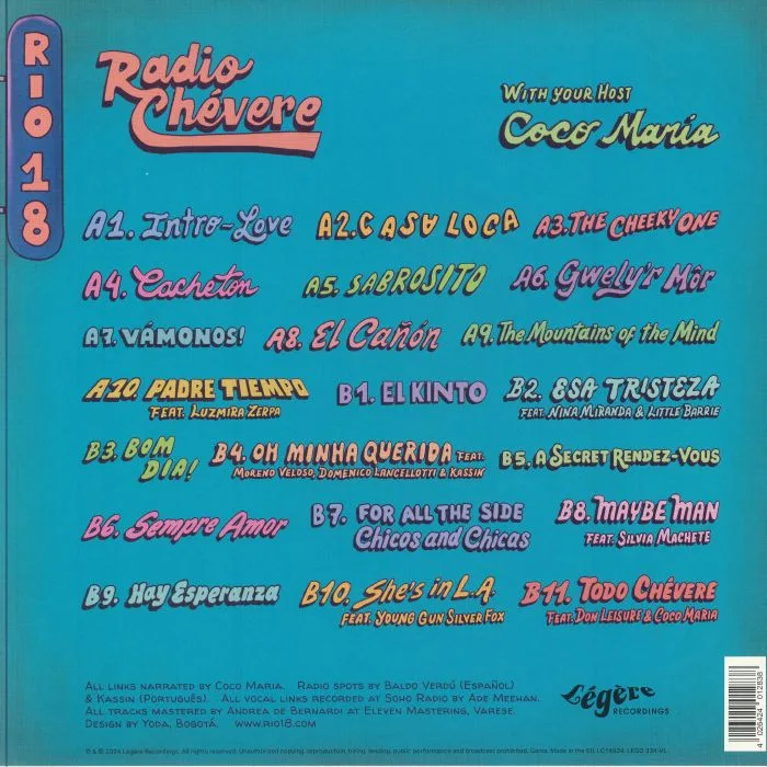 Back cover — RIO 18 — Radio Chevere
