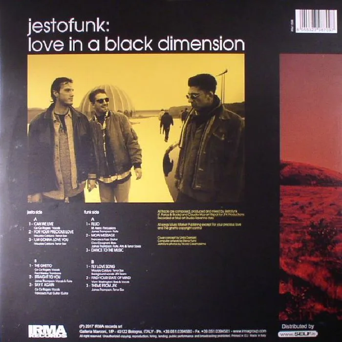 Обратная сторона обложки — JESTOFUNK — Love In A Black Dimension (reissue)