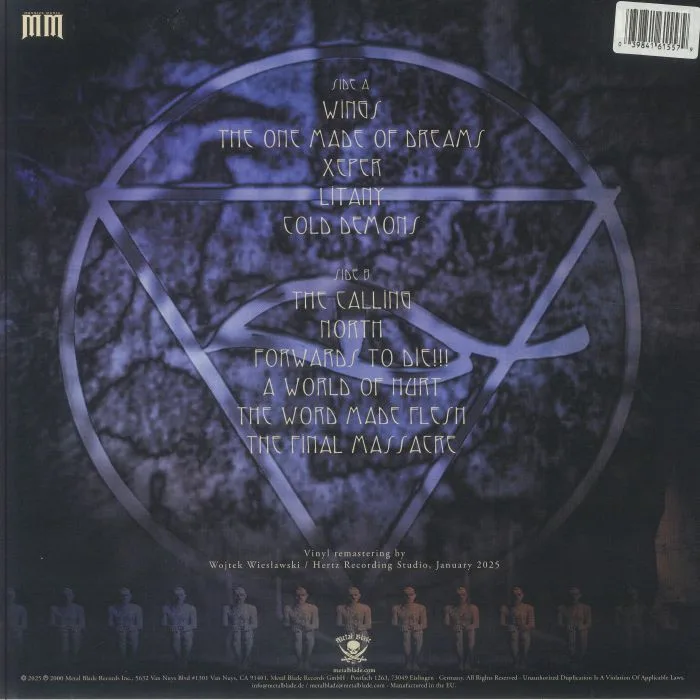 Back cover — VADER — Litany (25th Anniversary Edition)