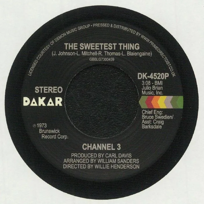 CHANNEL 3 — The Sweetest Thing (Record Store Day RSD 2021)