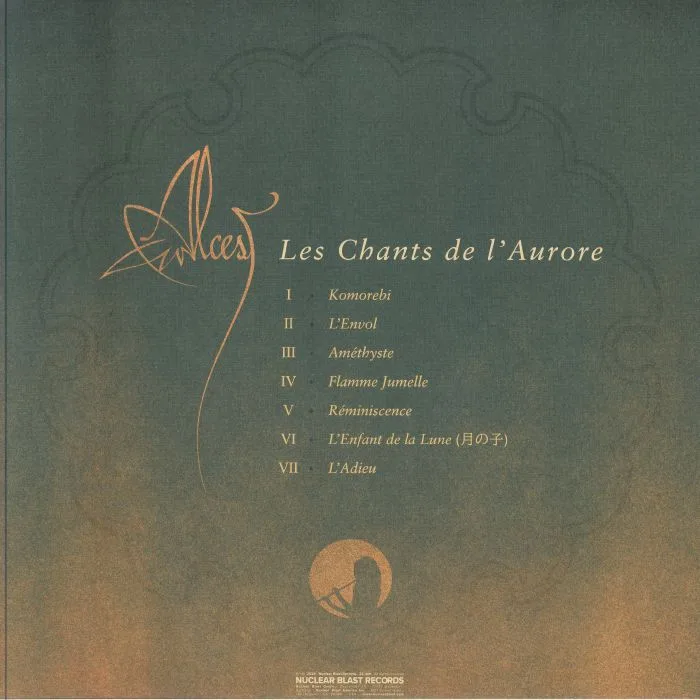 Back cover — ALCEST — Les Chants De L'Aurore