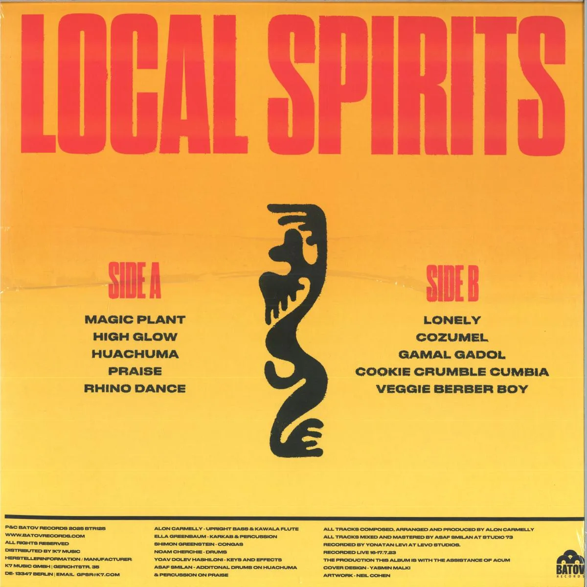Back cover — La Chooma — Local Spirits LP