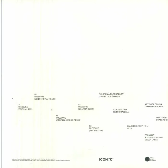 Back cover — Sam SHURE — Pressure