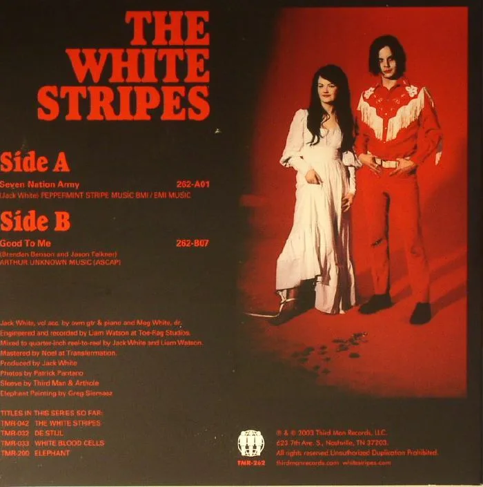 Back cover — The WHITE STRIPES — Seven Nation Army (remastered)