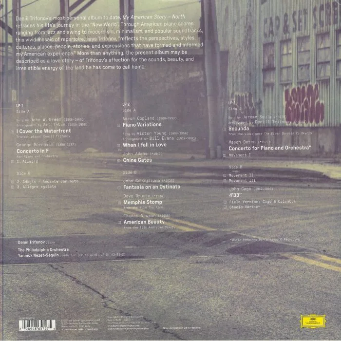 Back cover — Daniil TRIFONOV / YANNICK NEZET SEGUIN / THE PHILADELPHIA ORCHESTRA — My American Story: North