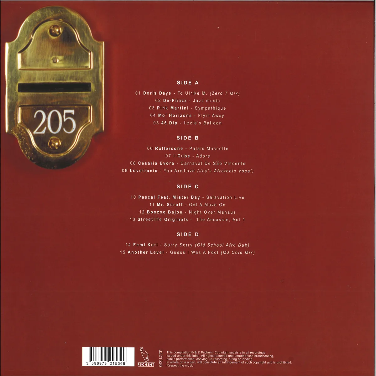 Обратная сторона обложки — Stéphane Pompougnac — Hôtel Costes 2 (Costes - La Suite) 2x12"
