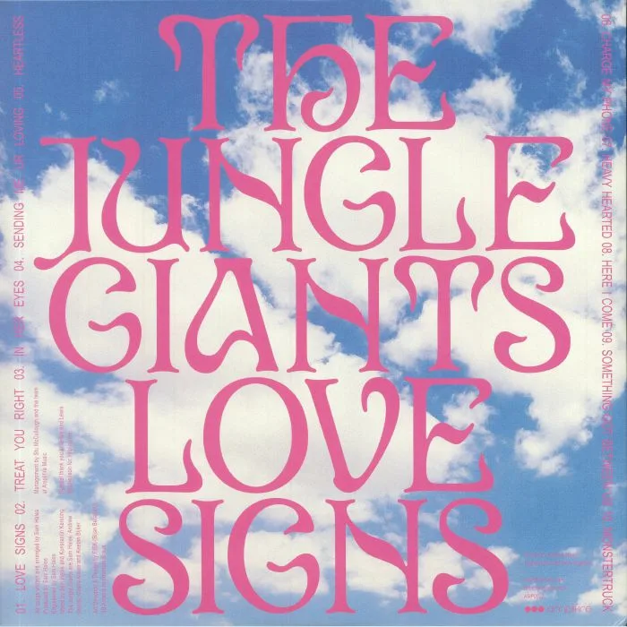 Back cover — The JUNGLE GIANTS — Love Signs