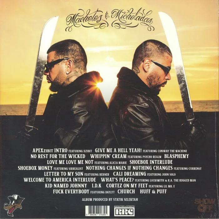 Back cover — COYOTE & STATIK SELEKTAH — Machetes & Micheladas