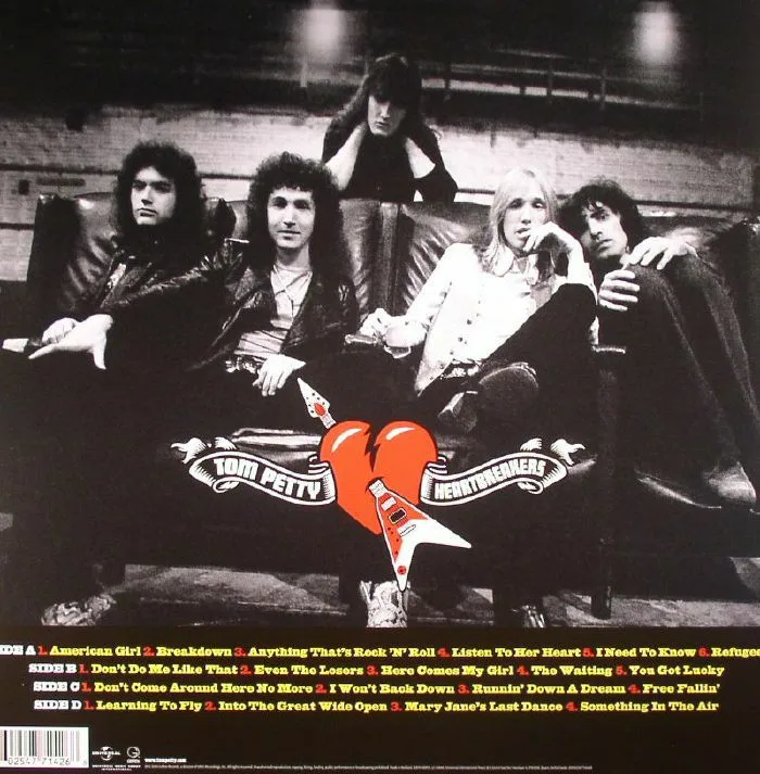 Back cover — Tom PETTY & THE HEARTBREAKERS — Greatest Hits (B-STOCK)
