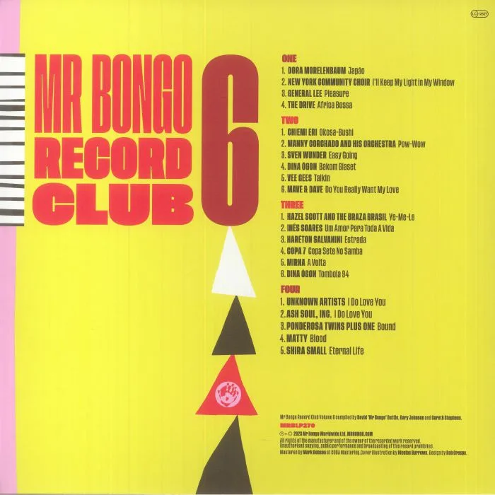 Back cover — VARIOUS — Mr Bongo Record Club Vol 6