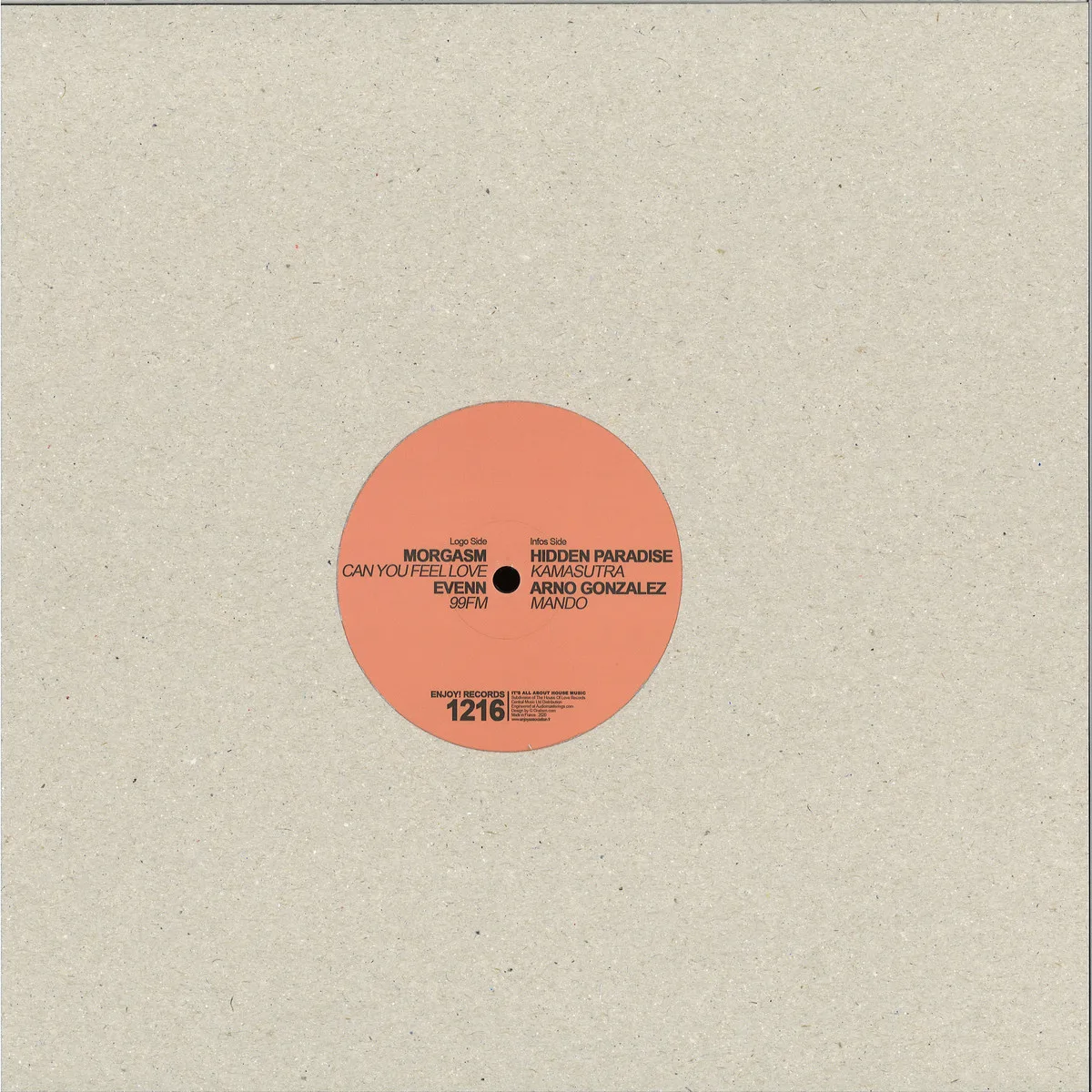 Back cover — Morgasm, Evenn, Hidden Paradise, Arno Gonzalez — Sampler Pink Salmon