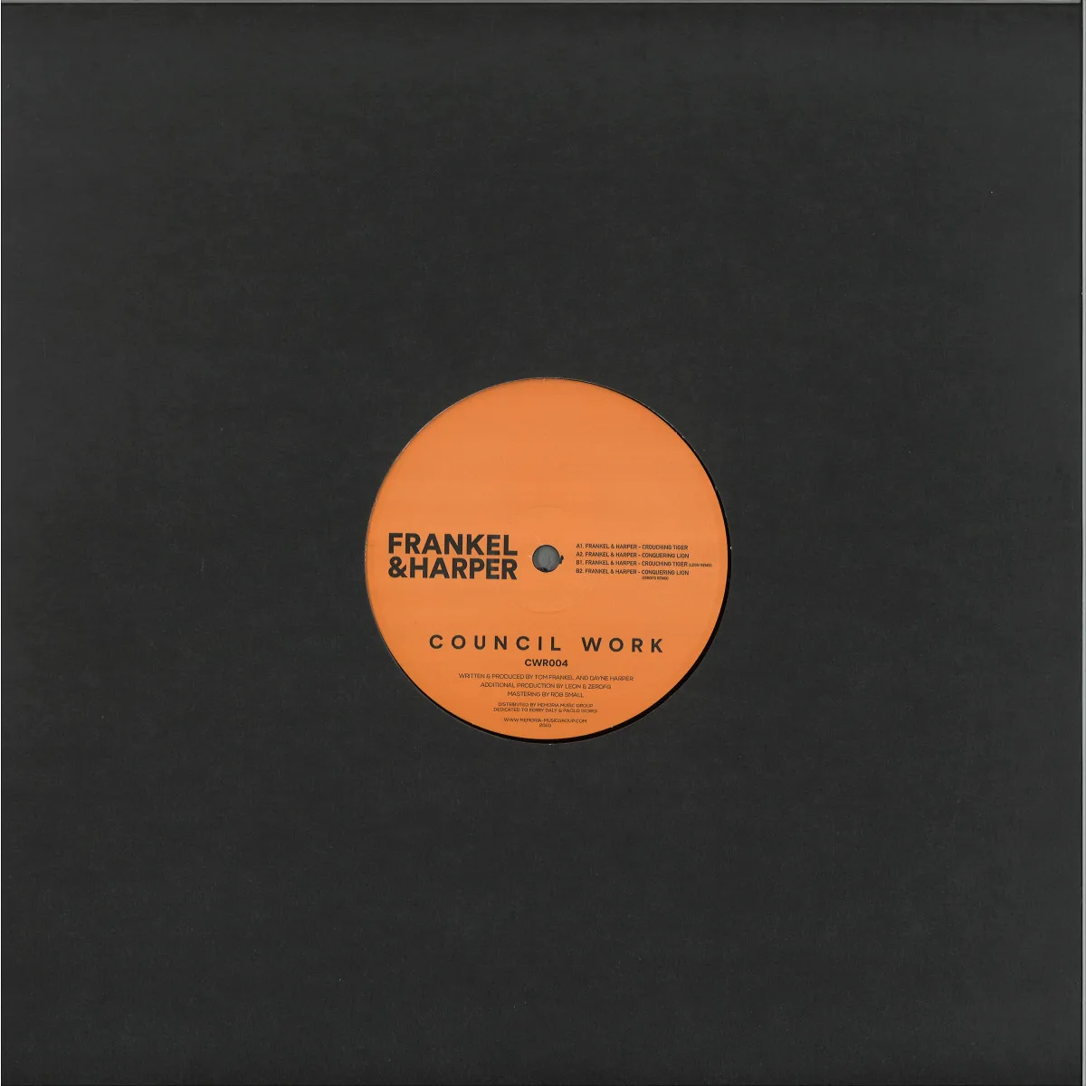 Обратная сторона обложки — Frankel&Harper — Crouching Tiger EP