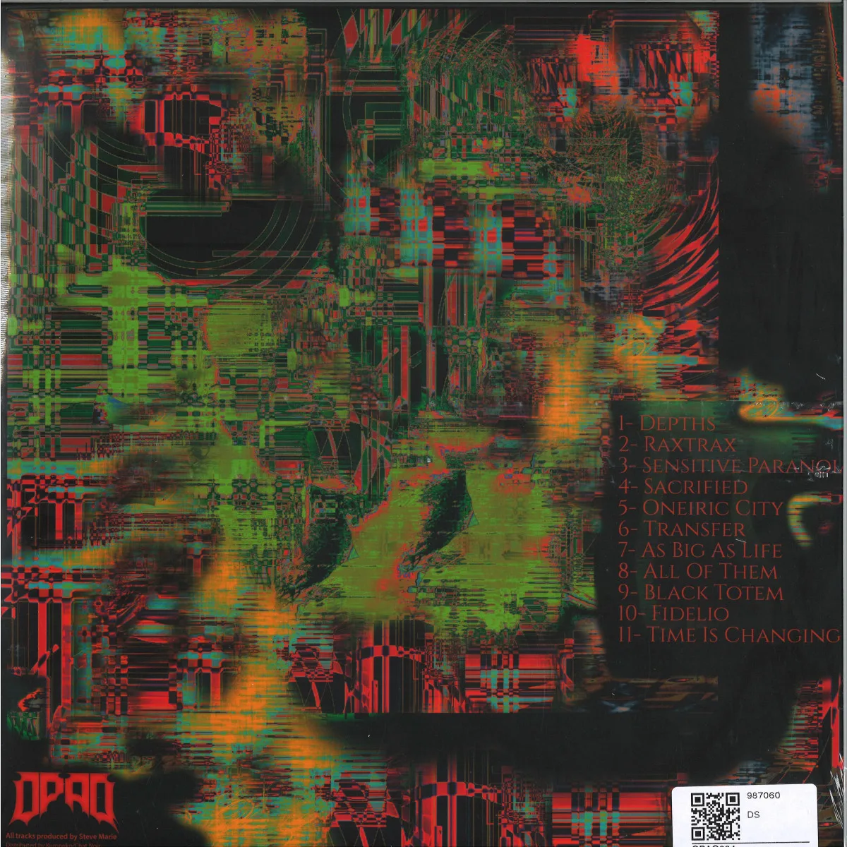 Back cover — Stigma — Steve Marie Pres. Stigma LP 2x12"