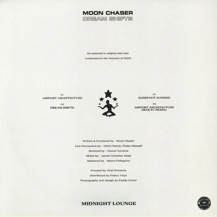 Обратная сторона обложки — MOON CHASER — Dream Shifts EP