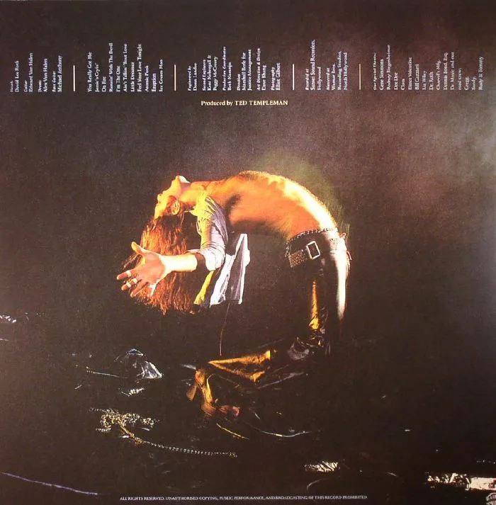 Обратная сторона обложки — VAN HALEN — Van Halen (remastered)
