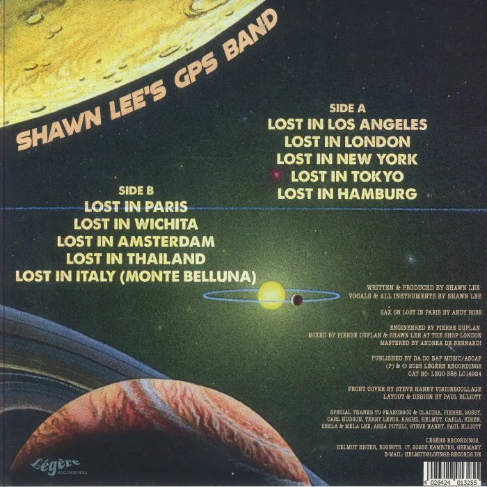 Обратная сторона обложки — SHAWN LEE'S GPS BAND — Lost
