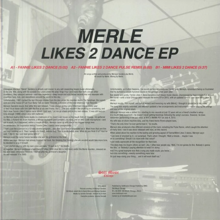 Обратная сторона обложки — MERLE — Likes 2 Dance EP
