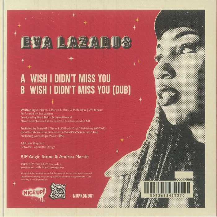 Back cover — Eva LAZARUS — Wish I Didn't Miss You