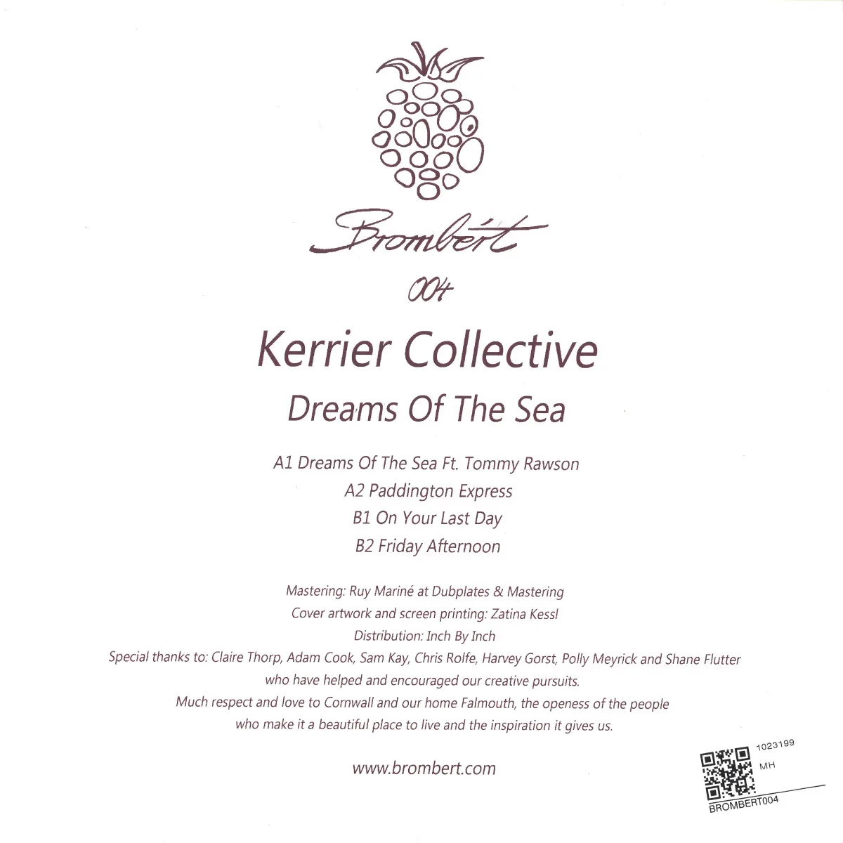 Обратная сторона обложки — Kerrier Collective — Dreams Of The Sea