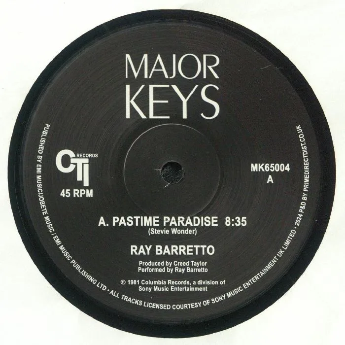 Лицевая сторона обложки — Ray BARRETTO — Pastime Paradise (reissue)
