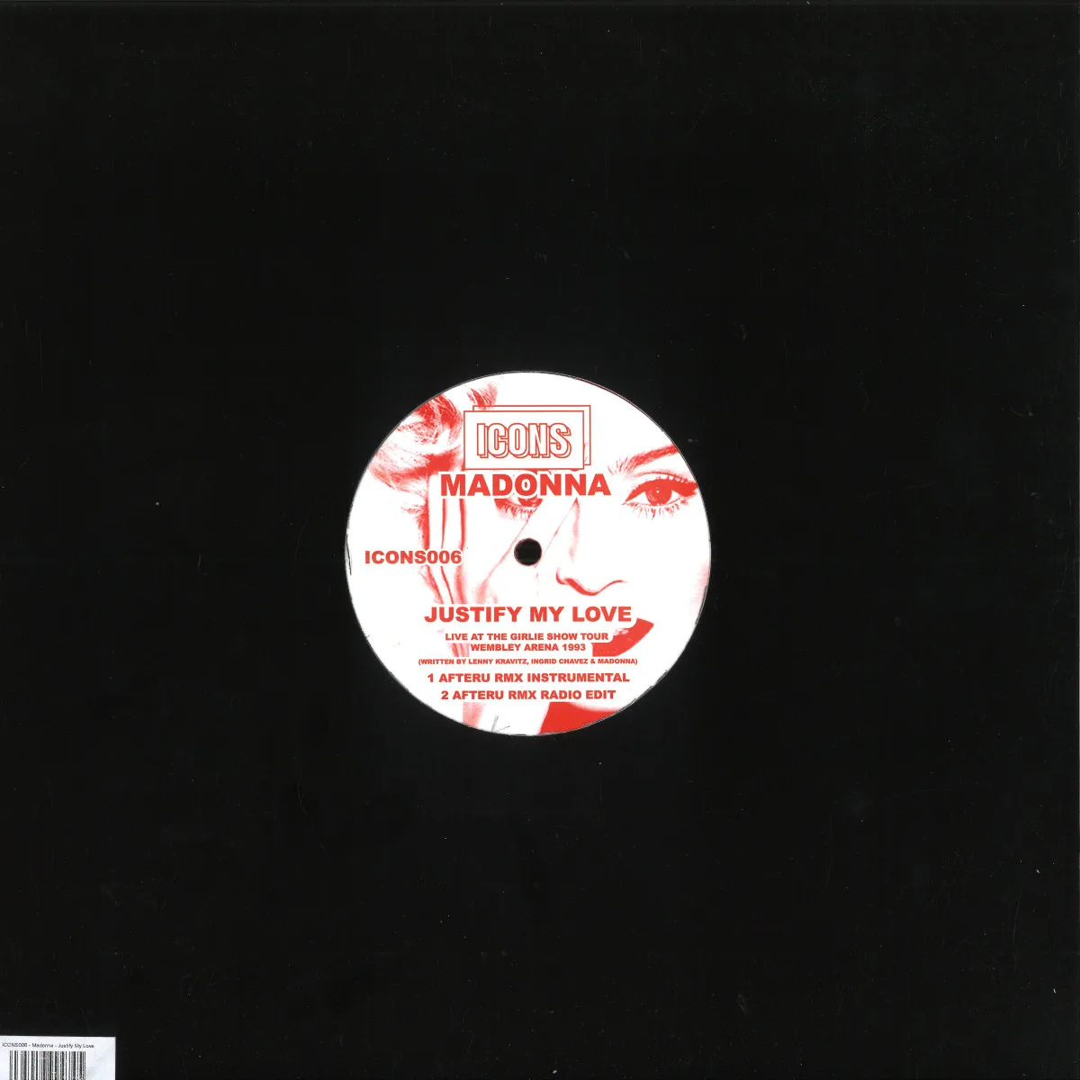 Back cover — MADONNA — Justify My Love