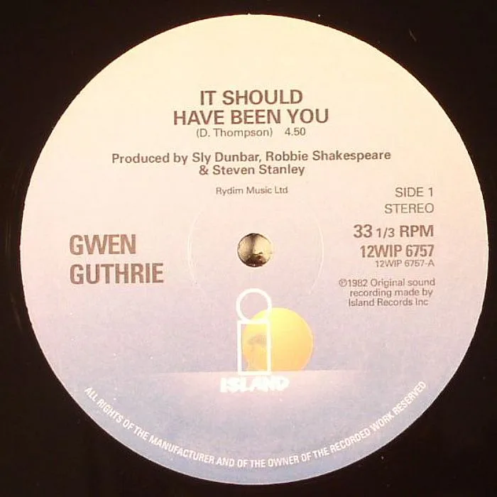 Front cover — Gwen GUTHRIE — It Should Have Been You