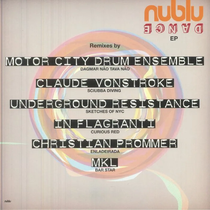 Front cover — NUBLU ORCHESTRA / WAX POETIC FEAT OTTO / I LED 3 LIVES / 3 NA MASSA / KUDU — Nublu Dance EP