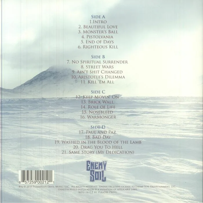 Back cover — Vinnie PAZ — Season Of The Assassin (reissue)