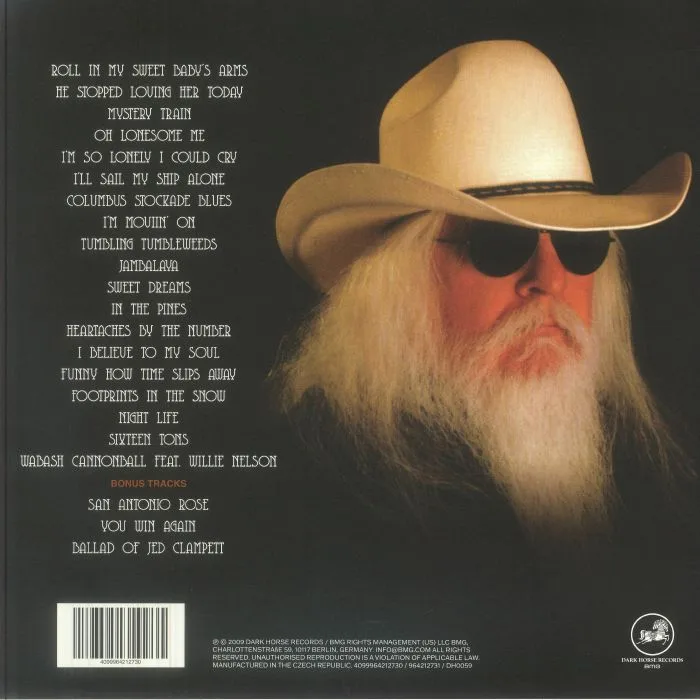 Back cover — Leon RUSSELL — Best Of Hank Wilson (Record Store Day RSD 2026)