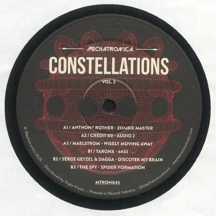 Front cover — Anthony ROTHER / CREDIT 00 / MAELSTROM / TARONX / SERGE GEYZEL / DAGGA / THE SPY — Constellations Vol 3